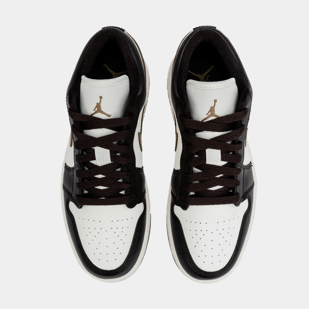 Air Jordan 1 Retro Low Shadow Brown Womens Lifestyle Shoes (Shadow Brown/Brown Kelp/Sail)