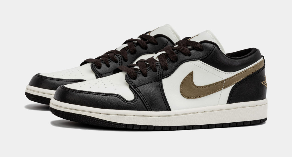 Air Jordan 1 Retro Low Shadow Brown Womens Lifestyle Shoes (Shadow Brown/Brown Kelp/Sail)