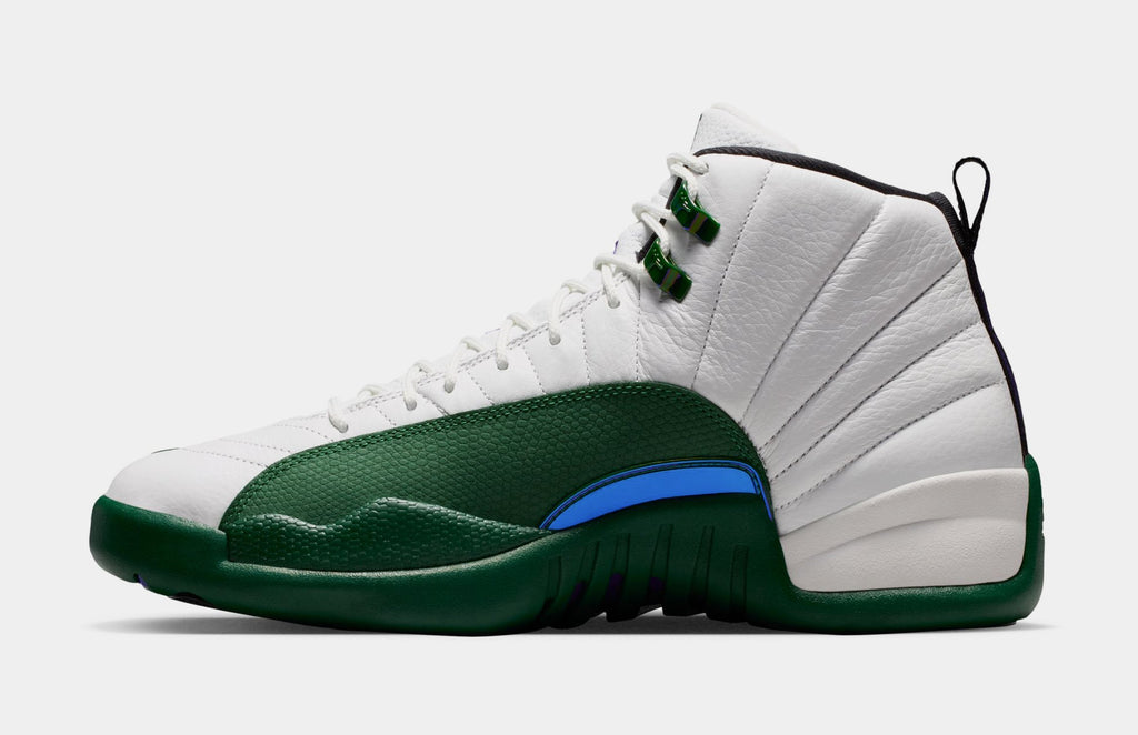 Air Jordan 12 Retro Idols Become Rivals Mens Lifestyle Shoes (Summit White/Gorge Green/Fierce Purple) Free Shipping
