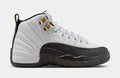 Air Jordan 12 Retro Taxi Grade School Lifestyle Shoes (White/Black Taxi)