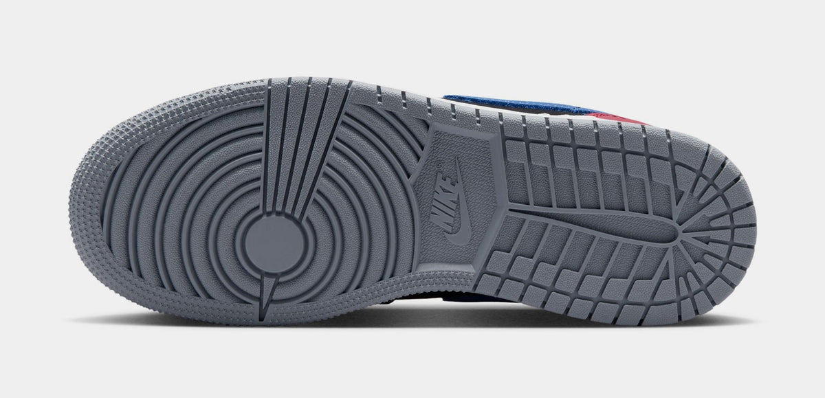Air Jordan 1 Low Grade School Lifestyle Shoes (Black/True Blue/Varsity Red/Summit White)