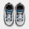 Air Jordan 9 Retro Flint Grey and French Blue Infant Toddler Lifestyle Shoes (White/French Blue/Flint Grey)
