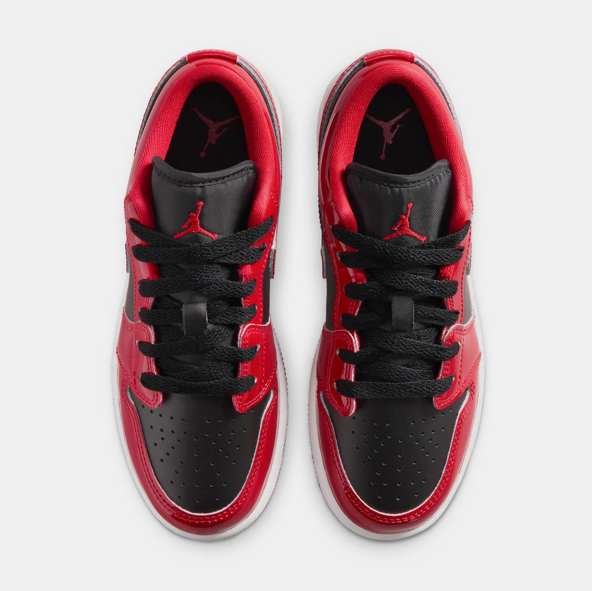 Air Jordan 1 Low SE Grade School Lifestyle Shoes (Black/White/Varsity Red)