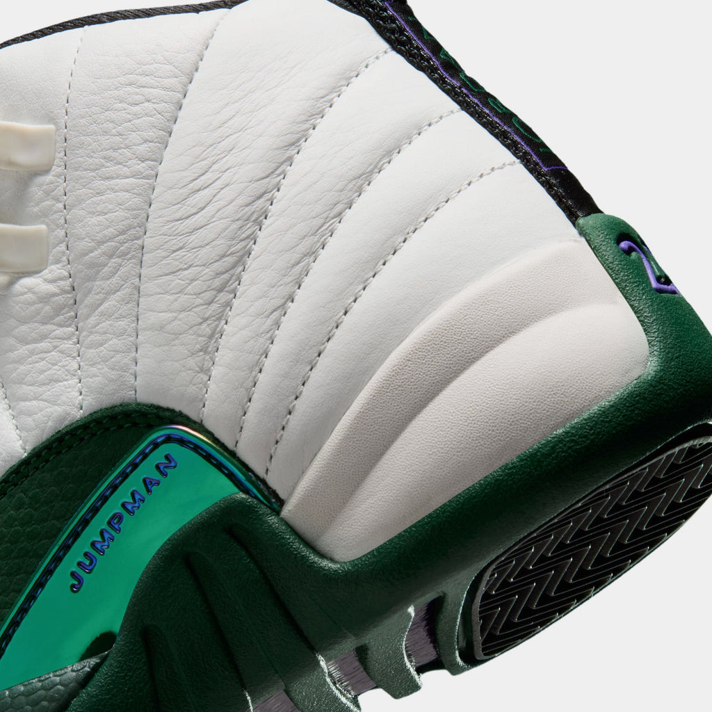 Air Jordan 12 Retro Idols Become Rivals Grade School Lifestyle Shoes (Summit White/Gorge Green/Fierce Pruple) Free Shipping