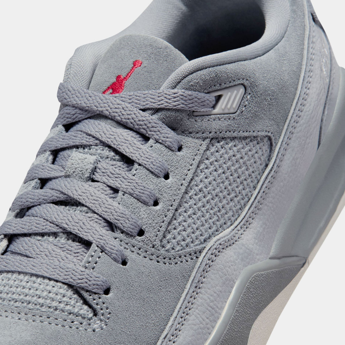 Flight Court Mens Basketball Shoes (Cool Grey/Varsity Red/Wolf Grey)