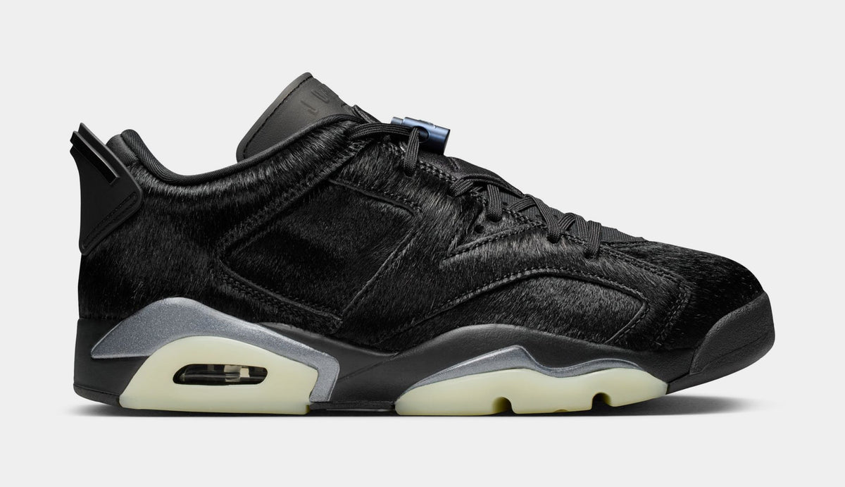 Air Jordan 6 Low Black Out Womens Lifestyle Shoes (Black)