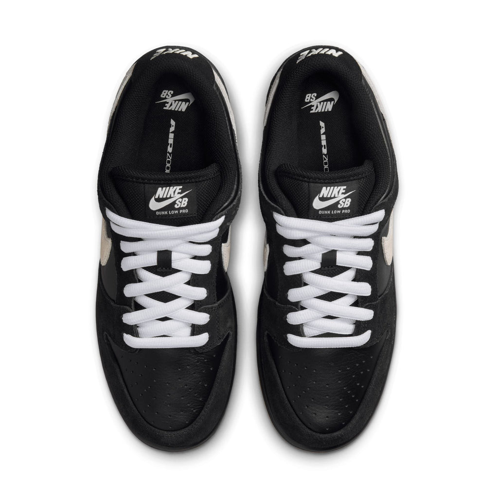 NIKE SB DUNK LOW PRO BLACK / WHITE-BLACK-GUM LIGHT BROWN