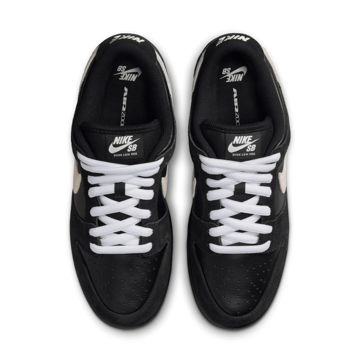NIKE SB DUNK LOW PRO BLACK / WHITE-BLACK-GUM LIGHT BROWN