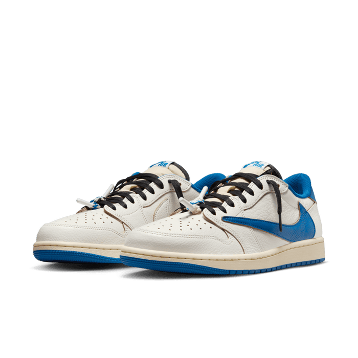 Air Jordan 1 Retro Low OG fragment design Travis Scott Sail Military Blue