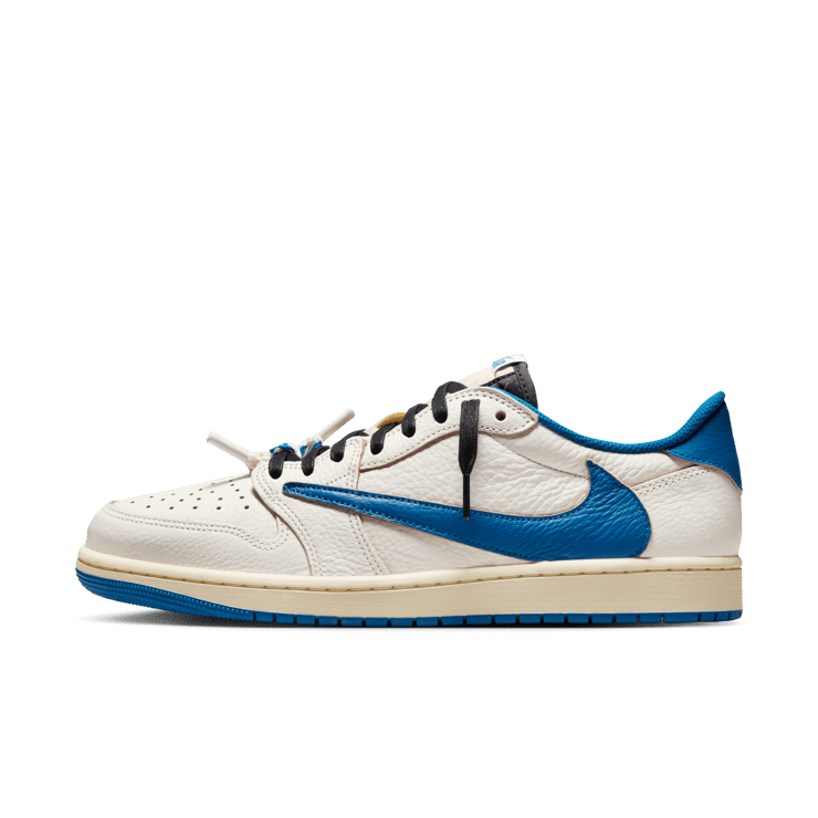 Air Jordan 1 Retro Low OG fragment design Travis Scott Sail Military Blue