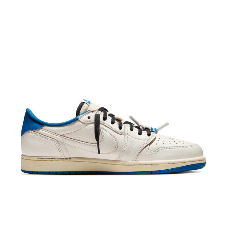Air Jordan 1 Retro Low OG fragment design Travis Scott Sail Military Blue