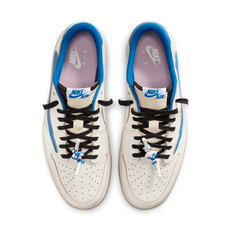 Air Jordan 1 Retro Low OG fragment design Travis Scott Sail Military Blue