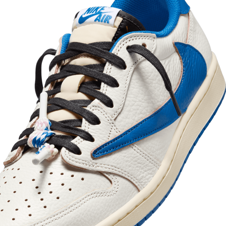 Air Jordan 1 Retro Low OG fragment design Travis Scott Sail Military Blue