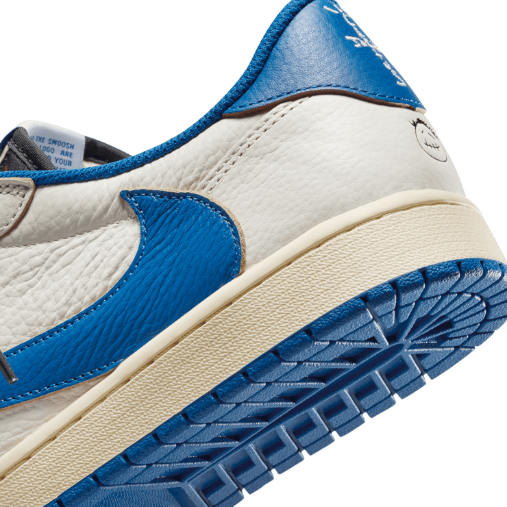 Air Jordan 1 Retro Low OG fragment design Travis Scott Sail Military Blue
