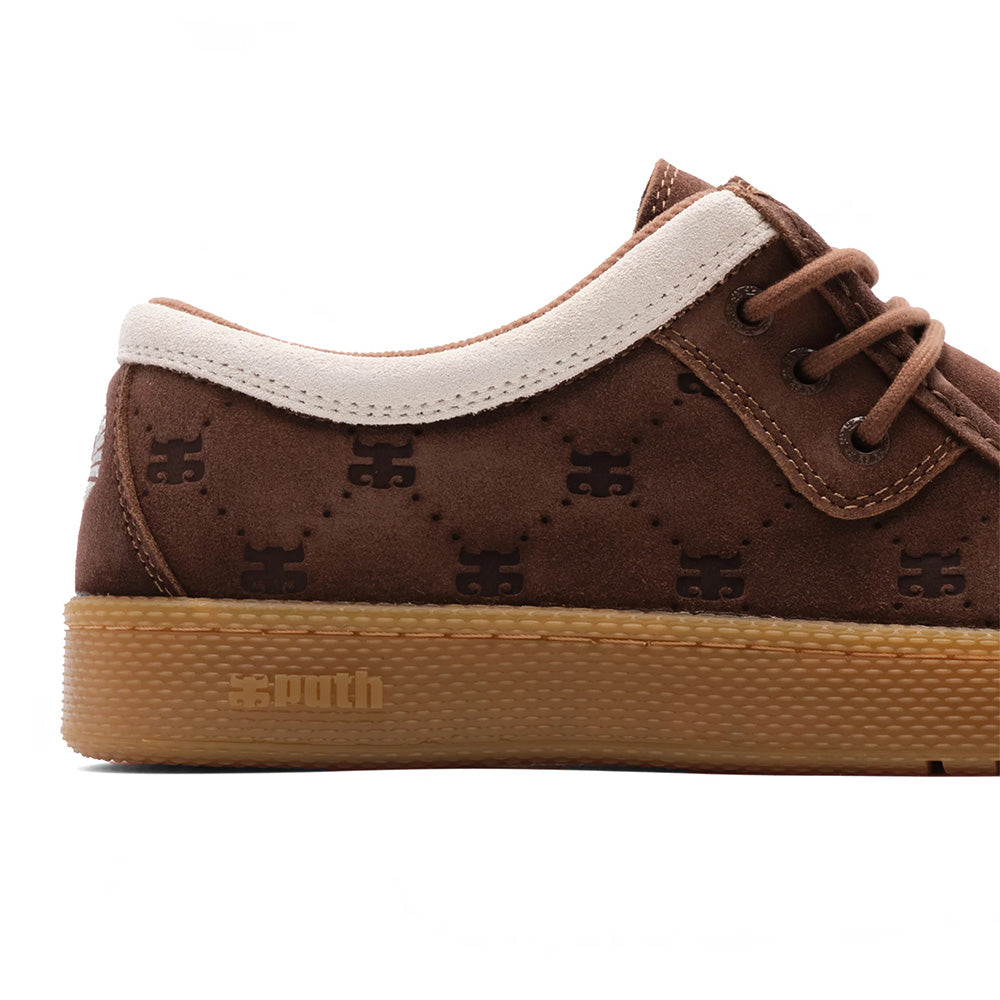 IPATH CATS LOW BROWN EMBOSSED SUEDE