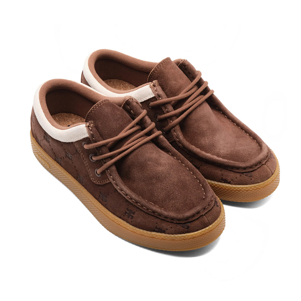 IPATH CATS LOW BROWN EMBOSSED SUEDE