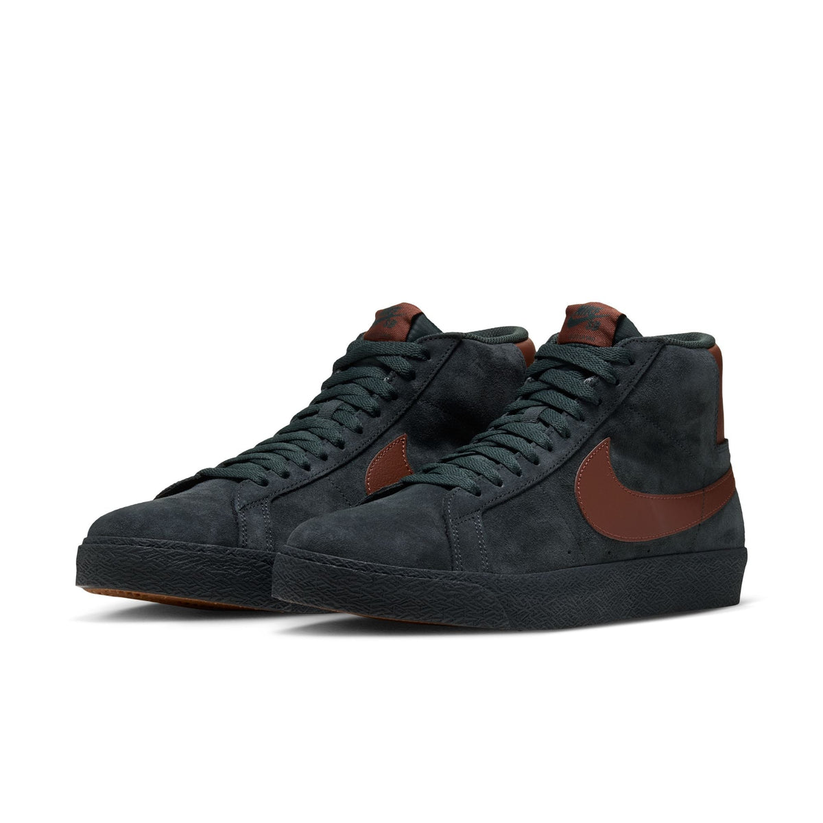 NIKE SB BLAZER MID BLACK SPRUCE / CORDUROY BROWN