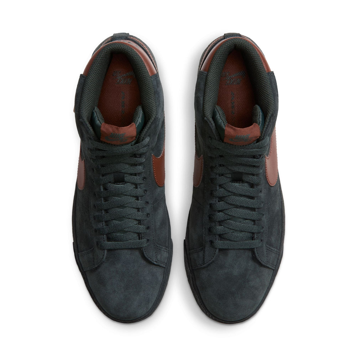 NIKE SB BLAZER MID BLACK SPRUCE / CORDUROY BROWN