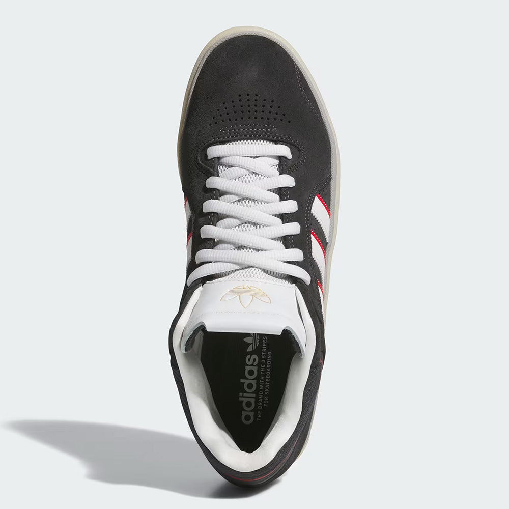 ADIDAS TYSHAWN CARBON / CRYSTAL WHITE / BETTER SCARLET