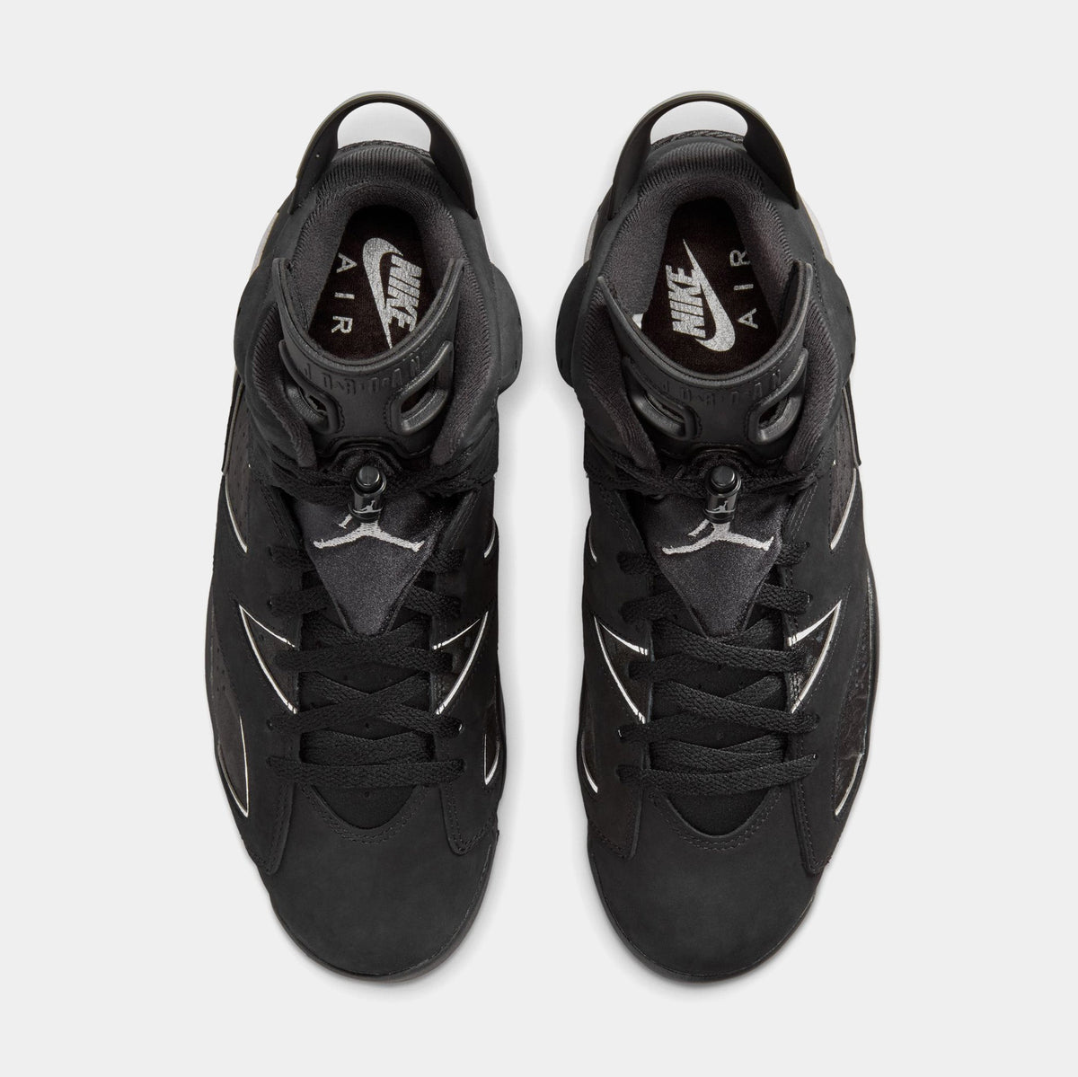 Air Jordan 6 Retro Cap And Gown Mens Lifestyle Shoes (Black/Reflective Silver/Black)