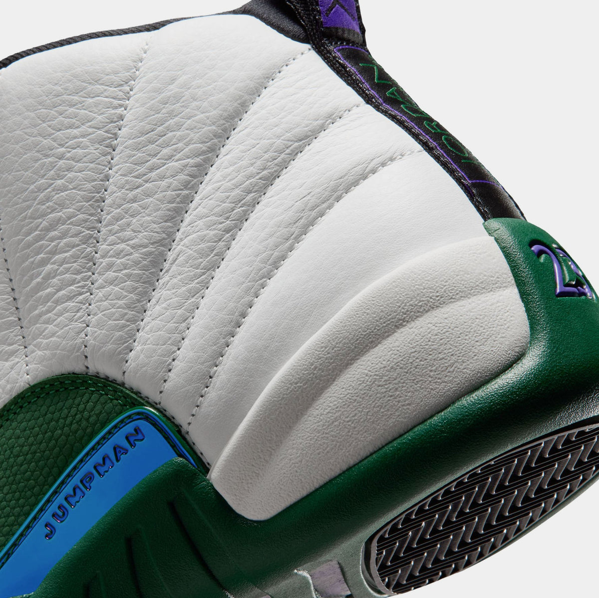 Air Jordan 12 Retro Idols Become Rivals Mens Lifestyle Shoes (Summit White/Gorge Green/Fierce Purple) Free Shipping