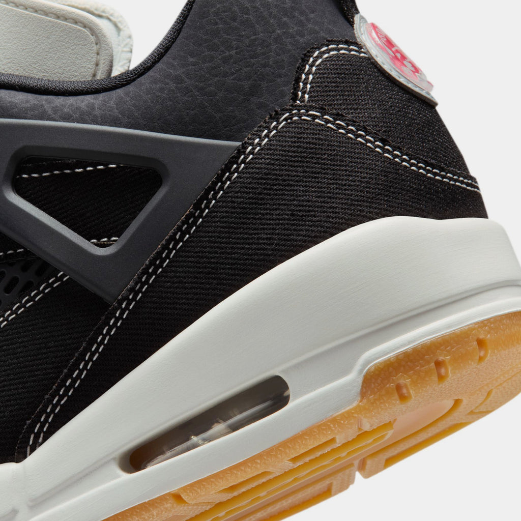 Spizike Low Black Denim Mens Basketball Shoes (Black/University Red/Gum Medium Brown/Sail)