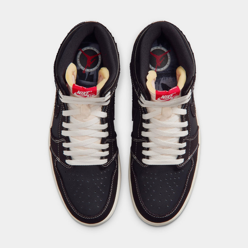 Air Jordan 1 Retro High OG Flight Club Mens Lifestyle Shoes (Black/Sail/Gum Medium Brown/University Red)