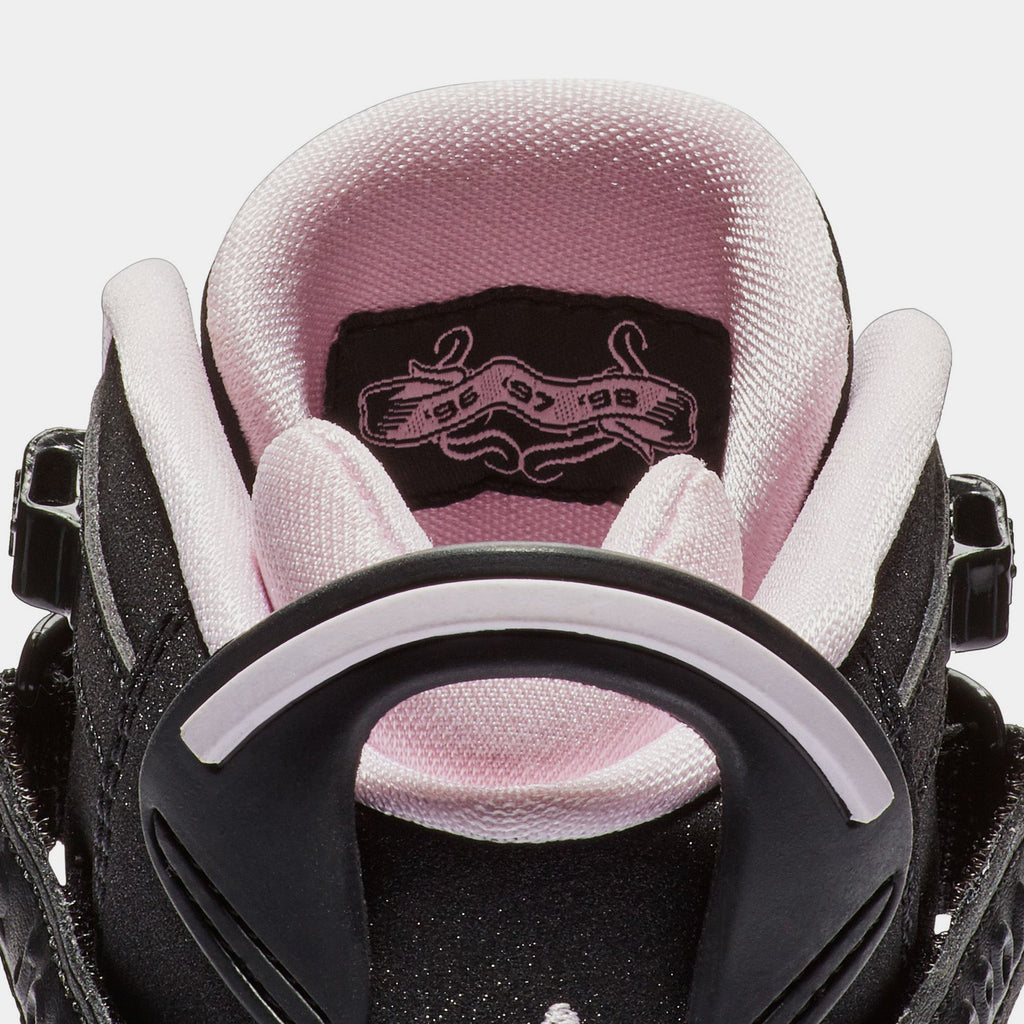 Air Jordan 6 Rings Grade School Lifestyle Shoe (Black/Pink Foam/Anthracite/White)