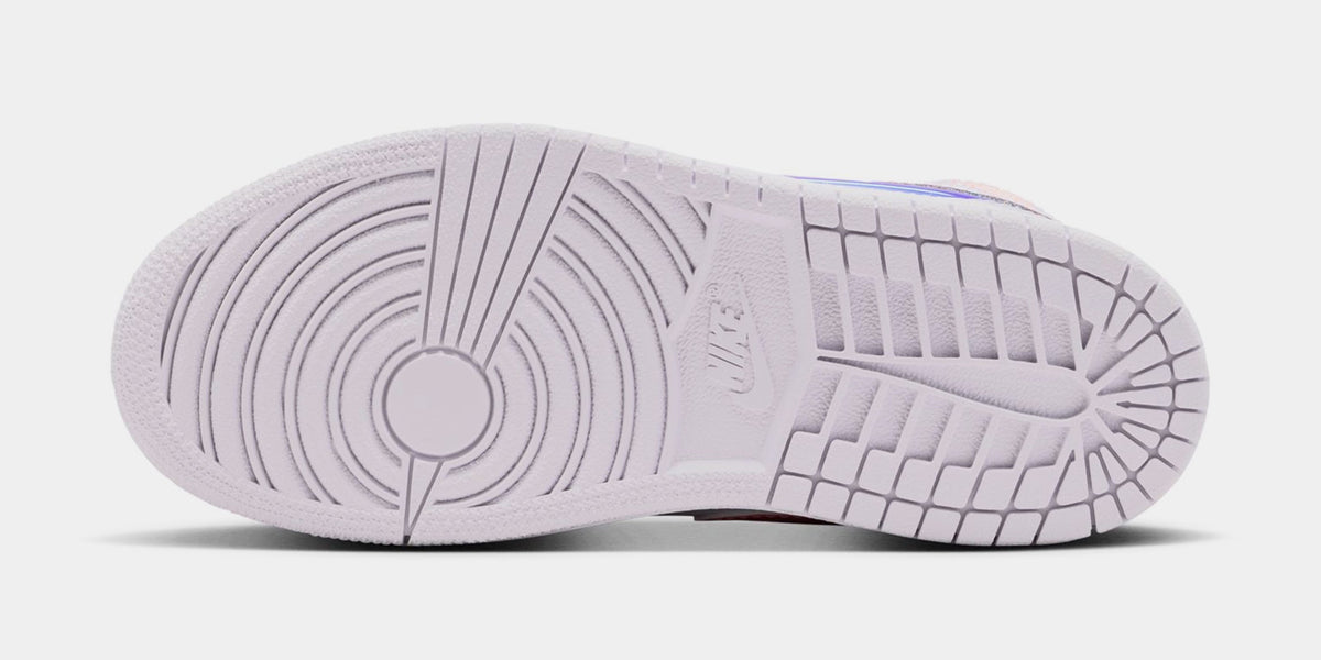 Air Jordan 1 Mid SE Preschool Lifestyle Shoes (Barely Grape/White/Atomic Pink)