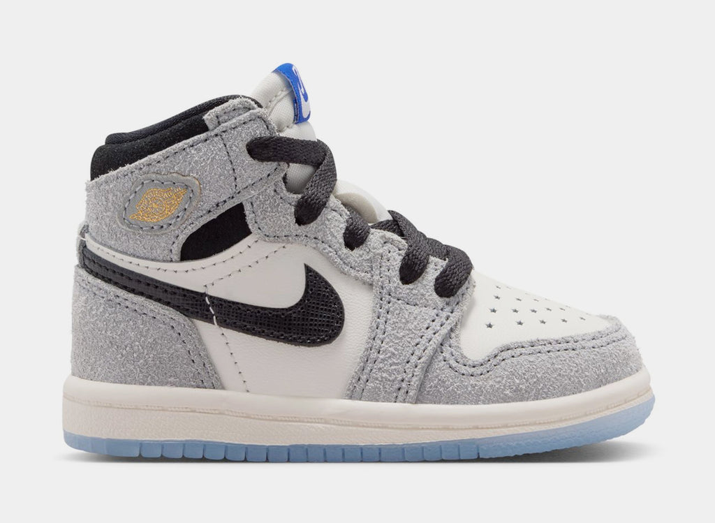 Air Jordan 1 Retro High OG Cool Grey Infant Toddler Lifestyle Shoes (Cool Grey/Black/Sail/Game Royal)