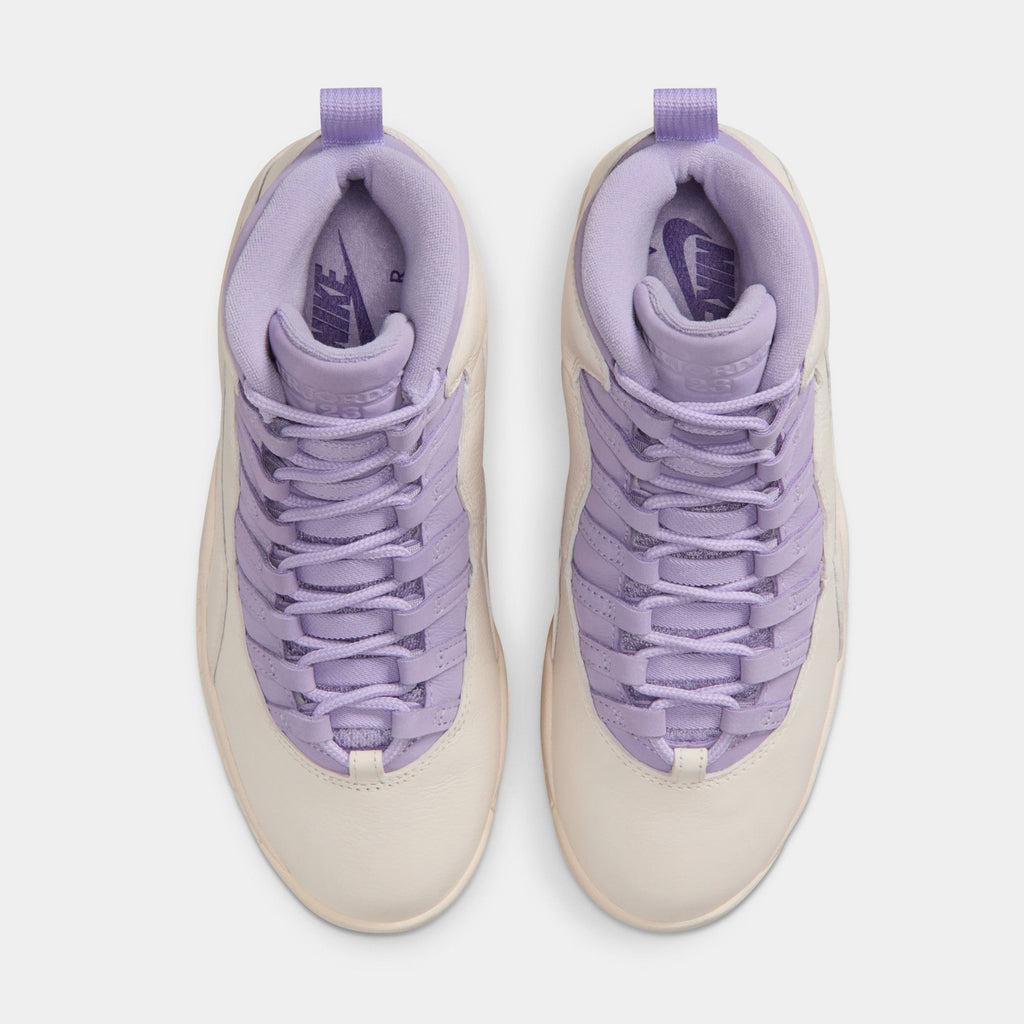 Air Jordan 10 Retro Hydrangeas Womens Lifestyle Shoes (Chalk/Hydrangeas/Wild Grape)