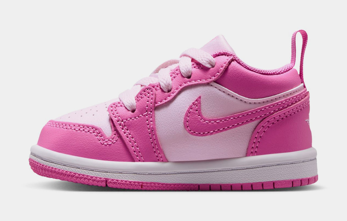 Jordan 1 Low Infant Toddler Lifestyle Shoes (China Rose/Pink Foam/White)
