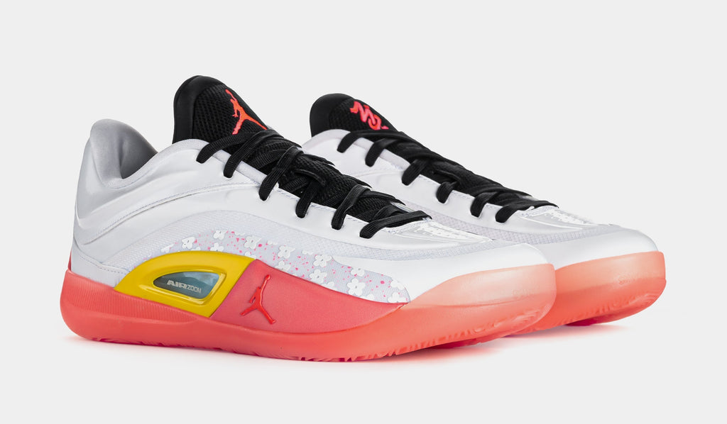 Zion 4 Sharona Mens Basketball Shoes (White/Black/Tour Yellow/Hot Punch)