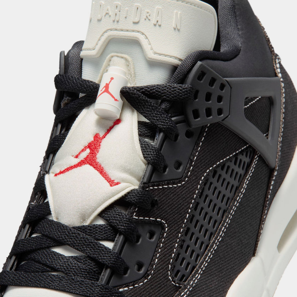Spizike Low Black Denim Mens Basketball Shoes (Black/University Red/Gum Medium Brown/Sail)