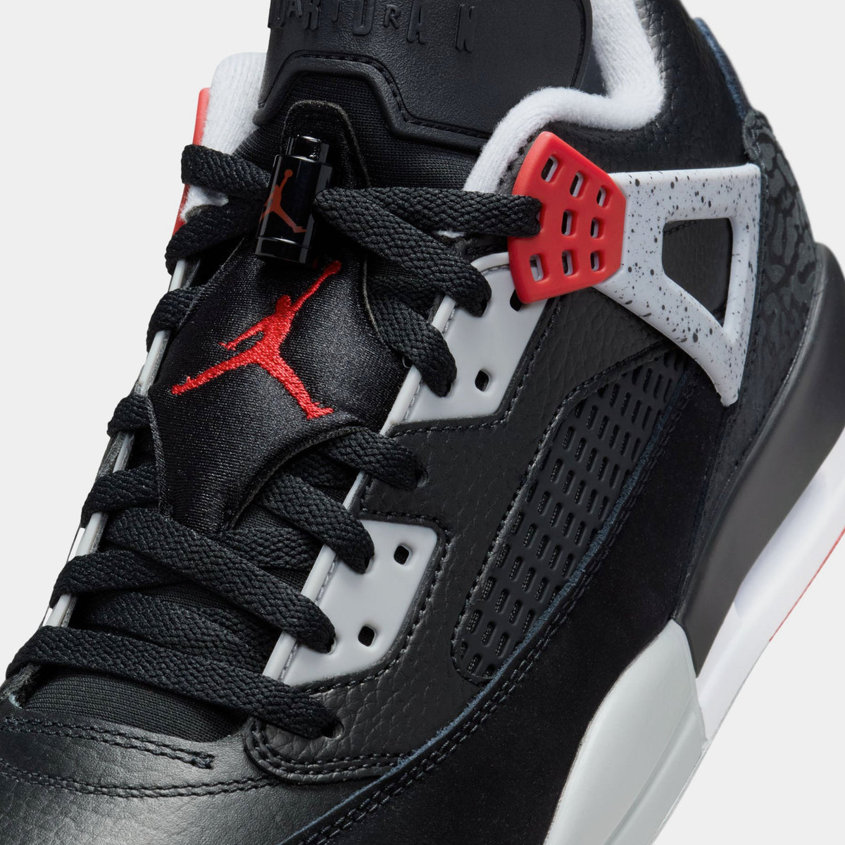 Spizike Low Mens Basketball Shoes (Black/Gym Red/Wolf Grey/White)