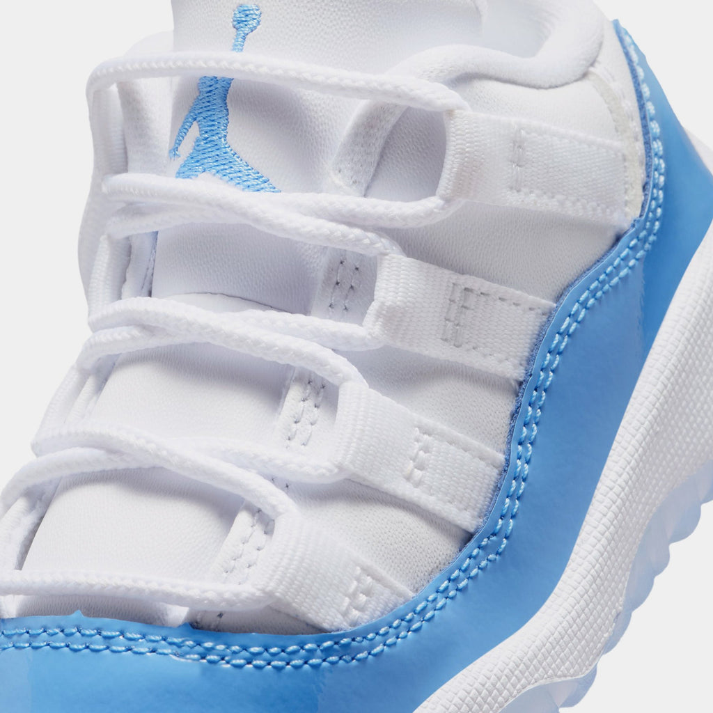 Air Jordan 11 Retro Low University Blue Infant Toddler Lifestyle Shoes (White/University Blue/Black) Free Shipping