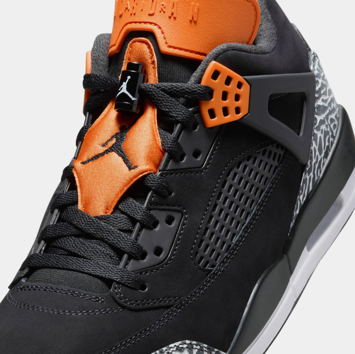 Spizike Low Mens Basketball Shoes (Black/Starfish/White)