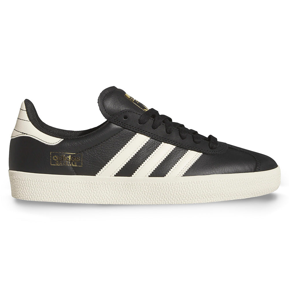 ADIDAS GAZELLE ADV CORE BLACK / CREAM WHITE / GOLD METALLIC