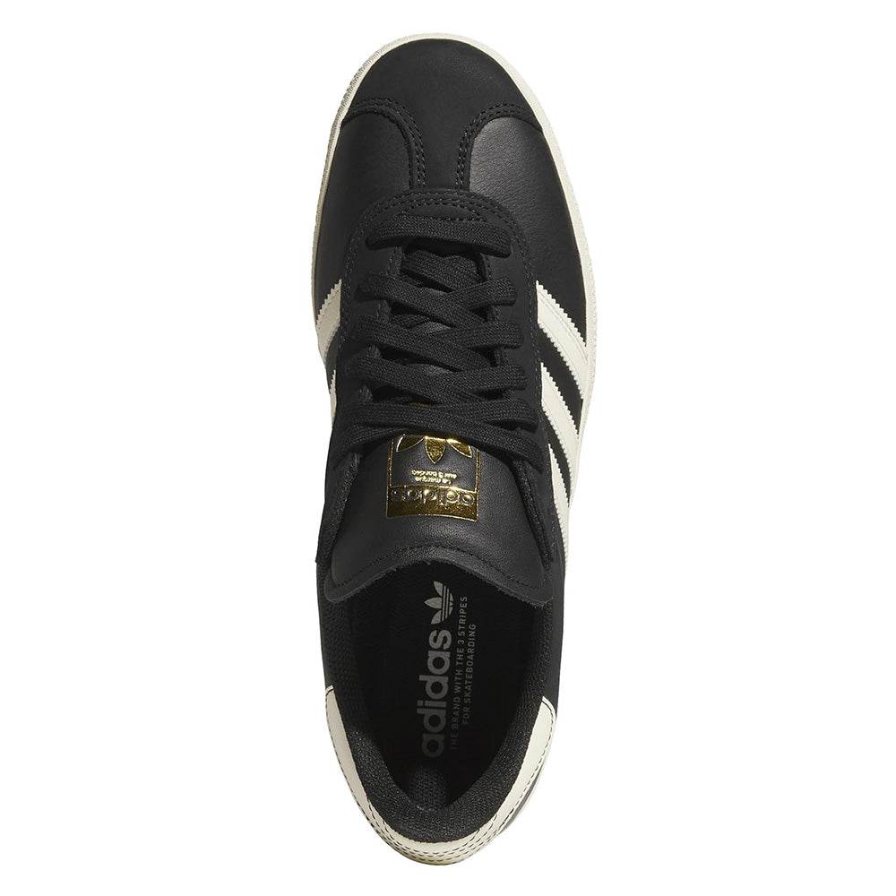 ADIDAS GAZELLE ADV CORE BLACK / CREAM WHITE / GOLD METALLIC