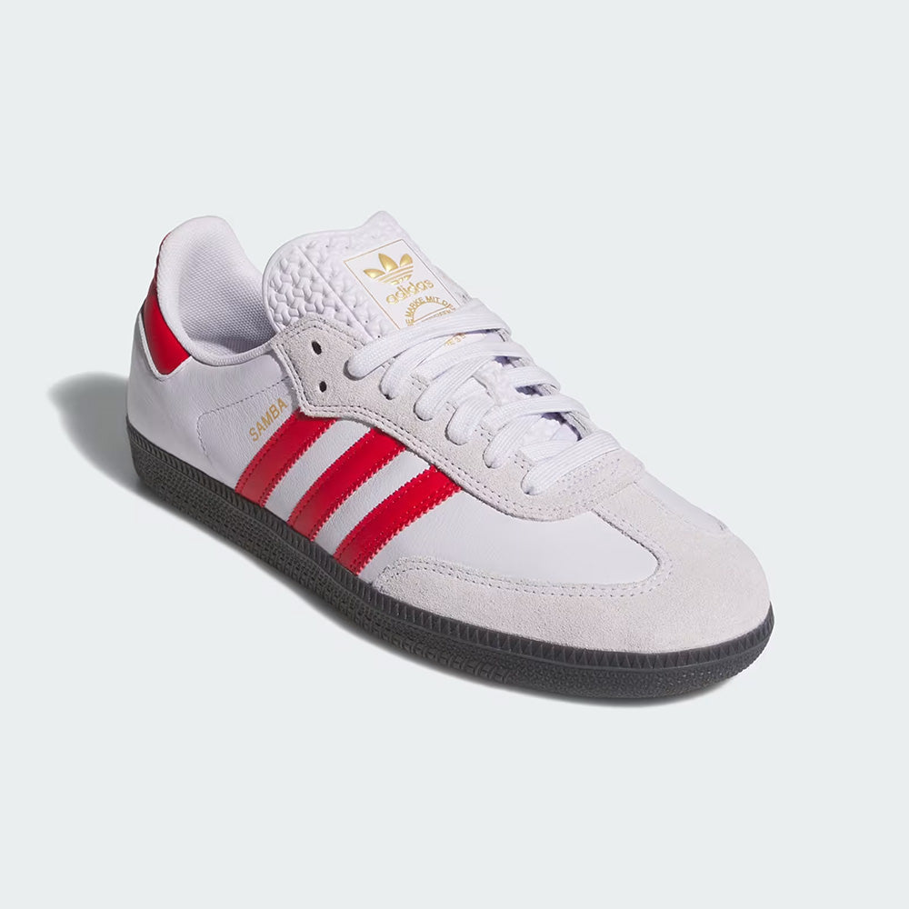 ADIDAS SAMBA ADV CORE BLACK / FROZEN PURPLE / BETTER SCARLET