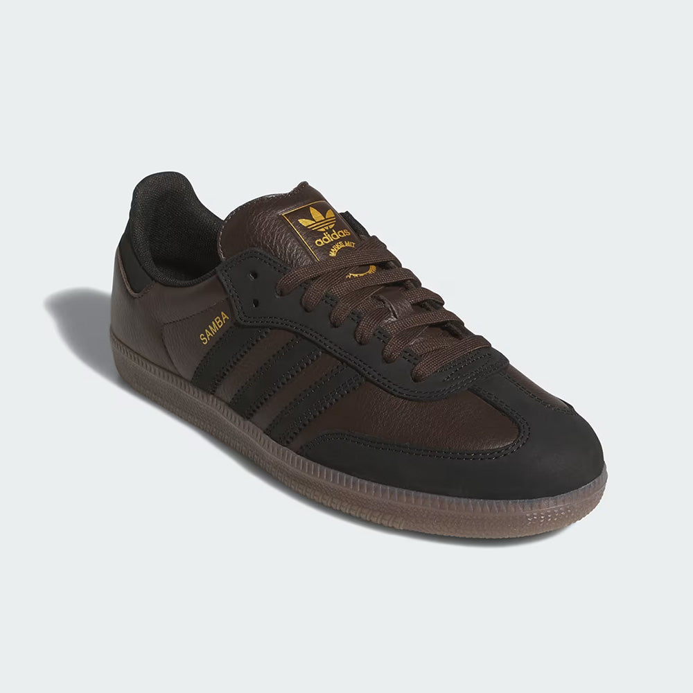 ADIDAS SAMBA ADV DARK BROWN / CORE BLACK / GUM