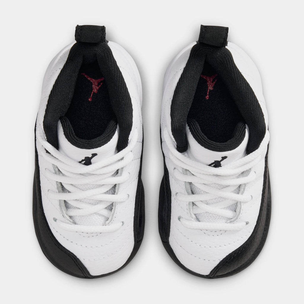 Air Jordan 12 Retro Taxi Infant Toddler Lifestyle Shoes (White/Black/Taxi)