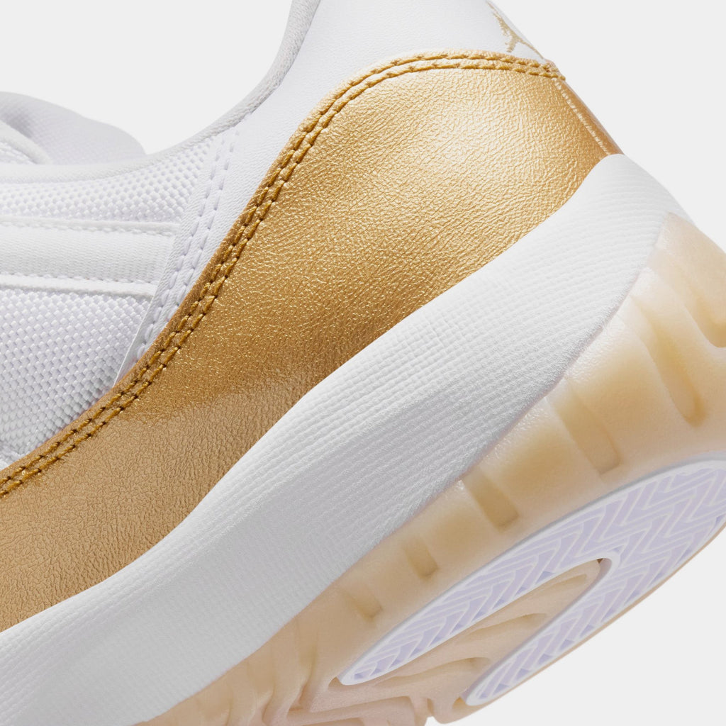 Air Jordan 11 Retro Low Mothers Day Womens Lifestyle Shoes (White/Metallic Gold/Team Gold) Free Shipping