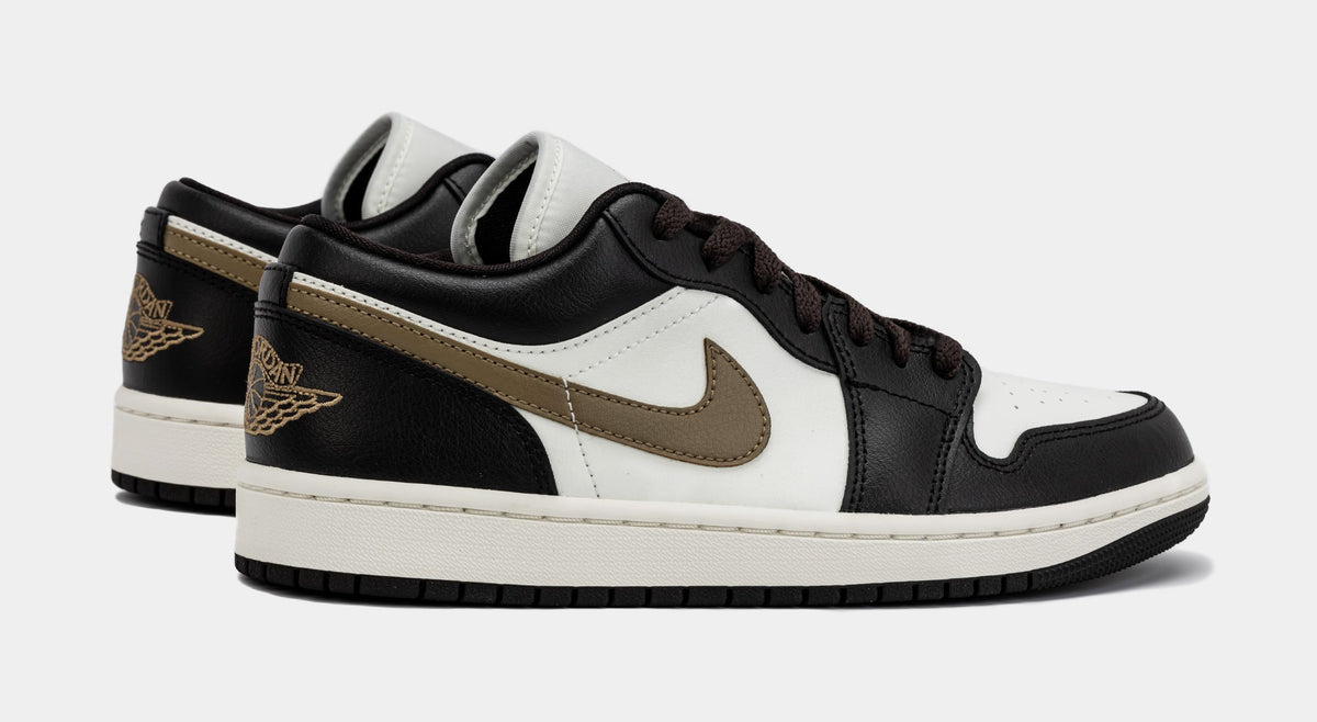 Air Jordan 1 Retro Low Shadow Brown Womens Lifestyle Shoes (Shadow Brown/Brown Kelp/Sail)