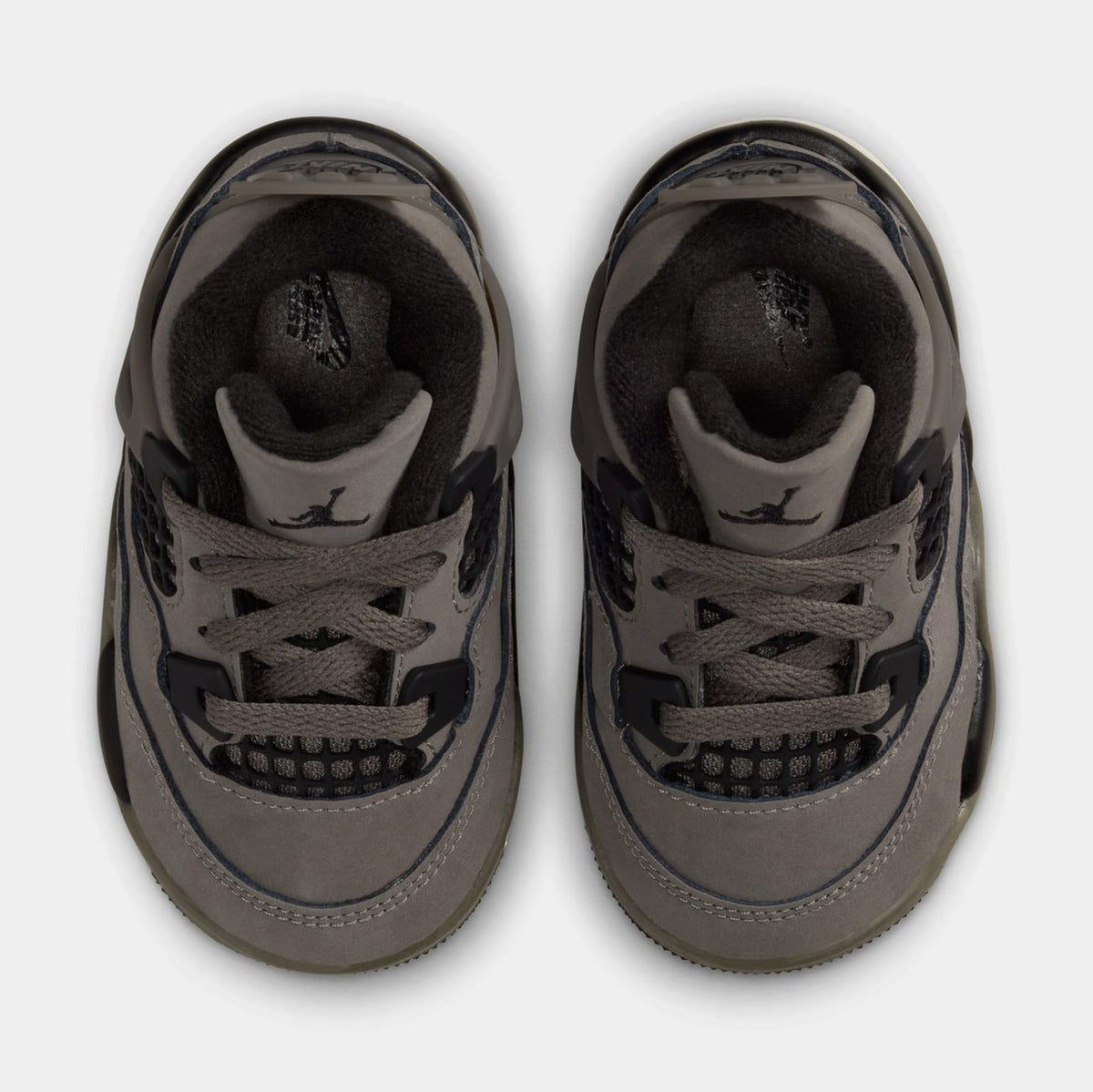 Air Jordan 4 Retro Cave Stone And Black Infant Toddler Lifestyle Shoes (Cave Stone/Black/Phantom)