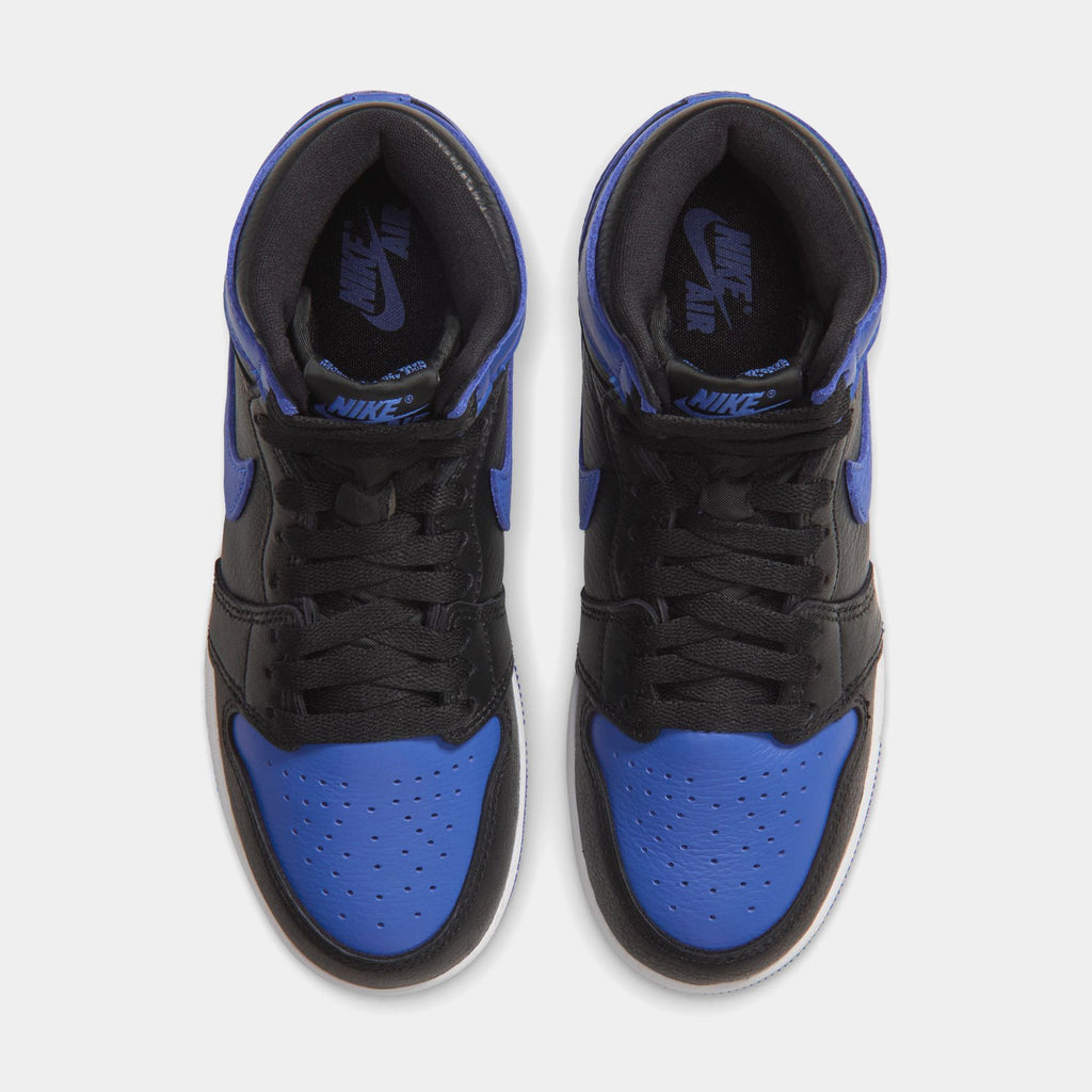 Air Jordan 1 Retro High OG Royal Grade School Lifestyle Shoes (Black/Game Royal/White) Free Shipping