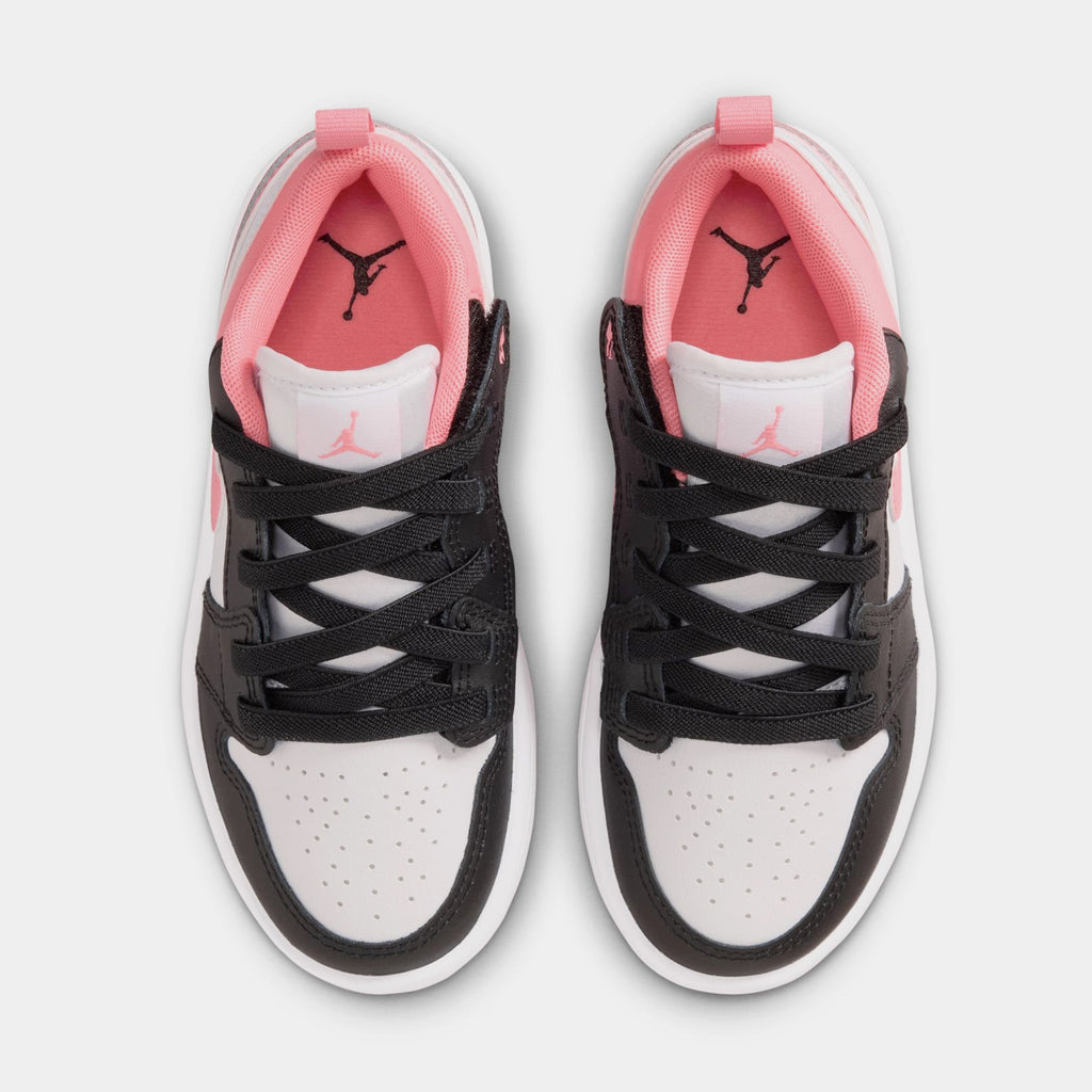 Air Jordan 1 Low Alt Preschool Lifestyle Shoes (Black/White/Pink Gaze)