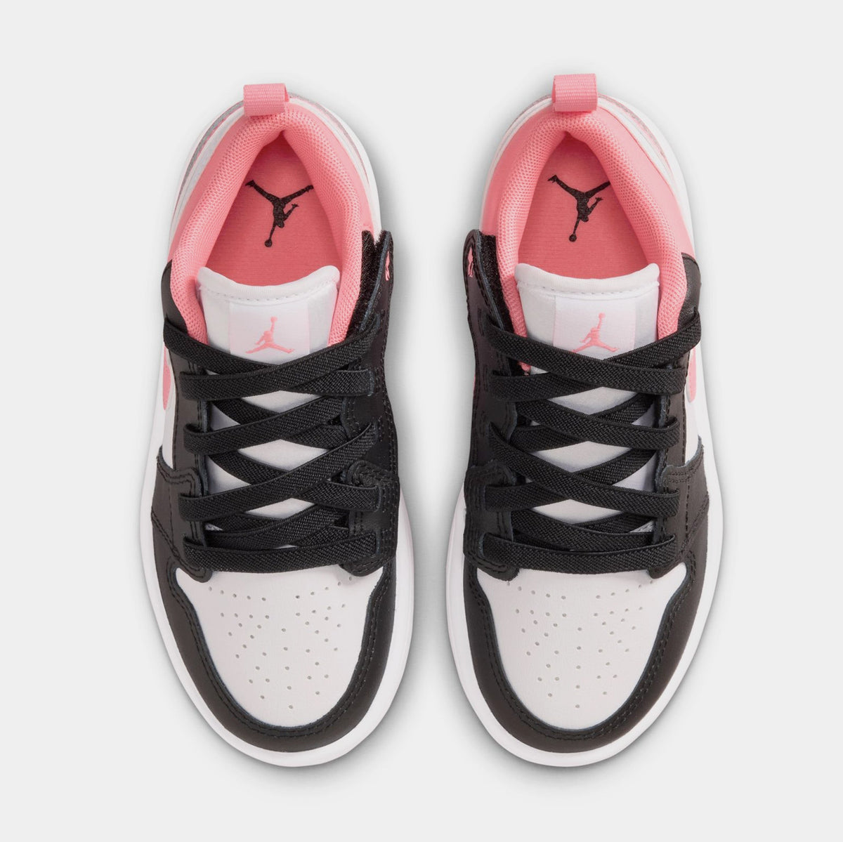 Air Jordan 1 Low Alt Preschool Lifestyle Shoes (Black/White/Pink Gaze)