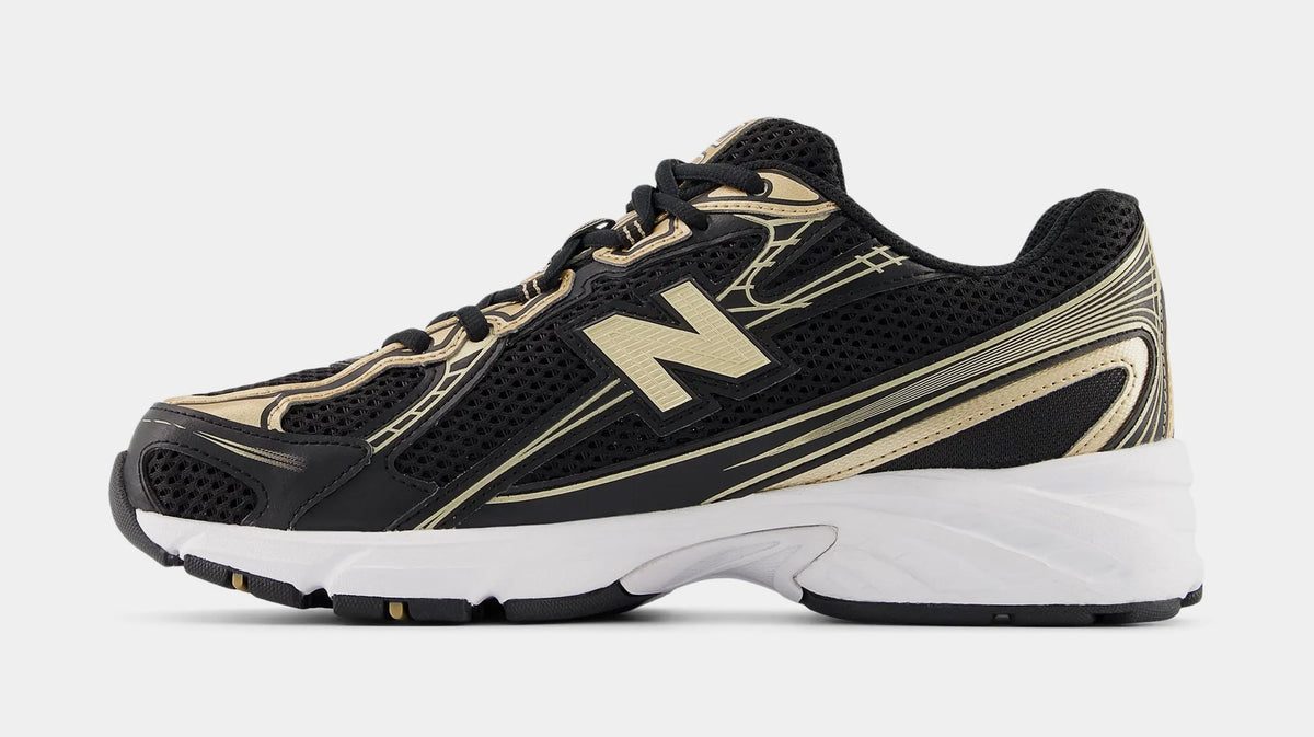 740 Mens Lifestyle Shoes (Black/White/Gold)