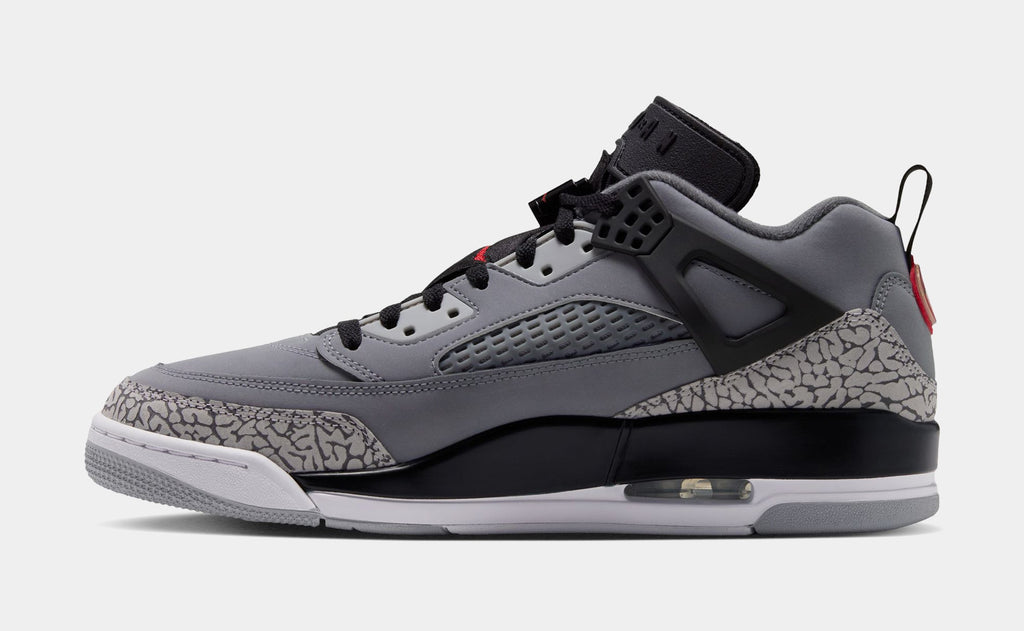 Spizike Low Mens Basketball Shoes (Cool Grey/University Red/Black/Wolf Grey)